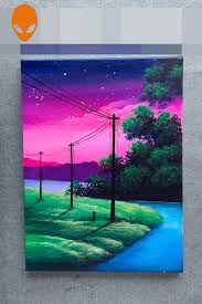 Beautiful Hand Painting Ideas Diy Drawing Painting Beautiful Bronzeyemakeup H In 2020 Canvas Art Painting Landscape Painting Tutorial Amazing Art Painting