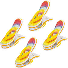 Chair clips for beach towels secure your towel to the frame of most beach chairs with rounded jaws. Amazon Com O2cool Beach Towel Clips Set Of 2 Packs Of Boca Clips For Pool Chairs Patio And Chaise Cute And Fun Lounge Chair Clamps For Cruise Ships Vacations Picnics And