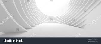 Black And White Abstract Building Background Abstract Architecture Background 3d Illustration Of White Circular Building Modern Geometric Wallpaper Futuristic Technology Design Illust Architecture Background Circular Buildings Lights Background