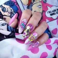Cartoon Nails Manicura De Unas Arte De Unas De Gel Unas De Gel Bonitas