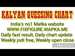 Topics Matching Kalyan Guessing Chart Kalyan Matka Chart