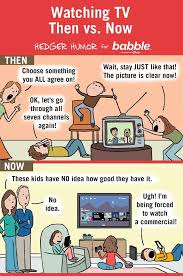 Everything you don't want to happen will happen, and you might find yourself begging for privacy and alone time. Watching Tv Then Vs Now Parenting Comic By Hedger Humor For Babble Jokes For Teens Motherhood Funny Mom Humor