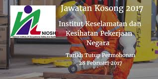 Institut Keselamatan Dan Kesihatan Pekerjaan Negara Jawatan Kosong Niosh 28 Februari 2017 Institut Keselamatan Dan Kesihatan Pekerjaan Negara Niosh Mencari C