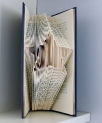 Folded Book Art Star Sculpture Book Lover Gift Award Etsy In 2020 Book Art Sculptures Book Folding Book Page Crafts
