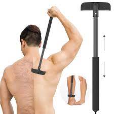 Men's back hair removal and body shaver. Back Shaver Back Hair Removal For Men Back Groomer With Long Handle 21 5 Inch Adjustable Curved Body Shaver Painless Groomer Walmart Canada