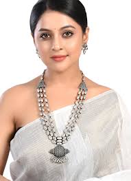 Silver Dholki Necklace