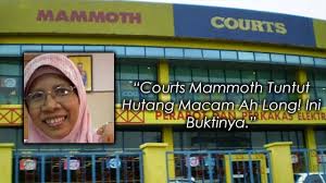 Harga terbaik untuk menghemat anggaran anda. Akhirnya Terbongkar Courts Mammoth Tuntut Hutang Macam Ah Long Ini Buktinya Akibat Berada Dalam Ketakutan Makcik Ini Dedahkan Kegiatan Courts Mammoth Yang Amat Mengejutkan Baca Disini