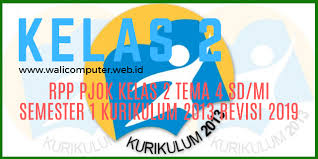 Silabus pjok kelas 2 k13 revisi 2018 (klik disini). Rpp Pjok Kelas 2 Tema 4 Sd Mi Semester 1 Kurikulum 2013 Revisi 2019 Wali Computer