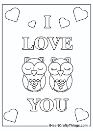 Let your child explore the meaning of love, affection and friendship with our collection of coloring sheets. I Love You Coloring Pages Updated 2021