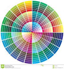 vector color wheel stock vector illustration of profile