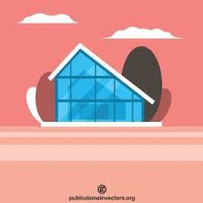 Publicdomainvectors Org Modern Villa Free Clip Art Modern Free Vector Images