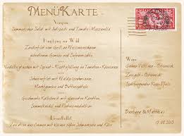 Interessantes zu unseren hochzeit menükarten: Diy Vintage Postkarte Als Menukarte Und Tischname Hochzeitsblog The Little Wedding Corner