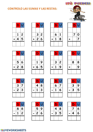 Las actividades educativas basadas en el aprendizaje para contar son muy divertidas para los más pequeños si las centramos en un juego divertido. Ejercicio De Sumas Y Restas Para Primero De Primaria Suma Y Resta Solucion De Problemas Matematicos Matematicas De Primer Grado
