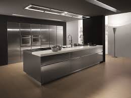 Palmon Group دبي Metal Kitchen Cabinets Stainless Steel Kitchen Island Modern Kitchen Design