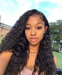 Chic Deep Wave Lace Frontal Wig Celebrity Style Long Wig For Black Women Preplucked Natural Hairline Free Shipping Short Hair Styles For Round Faces Natural Hair Styles Baby Hairstyles