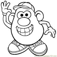 Ms potato head coloring page. Mr Potato Head 013 Cartoon Coloring Pages Coloring Pages Toy Story Coloring Pages