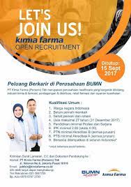 Tentunya, cara ini pun akan menghemat waktu, dan juga tenaga ketika akan melamar di sebuah perusahaan. Lowongan Kerja Pt Kimia Farma Hingga 15 September 2017 Rekrutmen Dan Lowongan Kerja Bulan Desember 2020