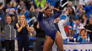 Nia Dennis Coming Off A 9 975 On Floor Is Quietly Having A Big Season For Ucla Gymnastics Wow Amazing Performance I Hope B In 2020 Floor Workouts Gymnastics Ucla