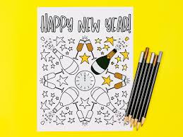 These alphabet coloring sheets will help little ones identify uppercase and lowercase versions of each letter. New Year S Coloring Page Crafts Mad In Crafts