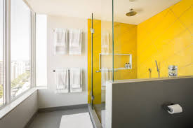 Discover soothing and relaxing hues and colors for your walls with the top 50 best blue bathroom ideas. Gray And Yellow Bathroom Ideas Houzz