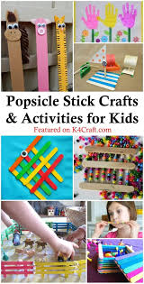 With the large number of ice creams and popsicles that your kids and you will gorge on this summer, throwing them away isn't the best thing that you can do with them. 20 Easy Popsicle Stick Crafts Activities For Kids K4 Craft