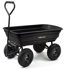 Groundwork Utility Cart Dump Cart Wheelbarrow Garden Wagon