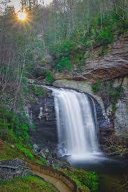 Looking glass falls—pisgah national forest, grandfather district. Sunrise At Looking Glass Falls Brevard North Carolina Photograph By Ina Kratzsch