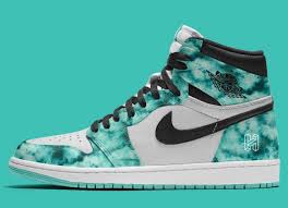 Nike Air Jordan 1 Black And White Womens Air Jordan 1 Tie Dye White Black Aurora Green Cd0461 100 Release Date Sbd Air Jordans Nike Shoes Jordans Air Jordan Shoes