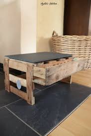 Beistelltisch Mit Schieferplatte Leona Lounge Mobel Garten Vintage Nachtkommode Holztisch Im Landhausstil Weinkisten Tisch Handgemacht Pallet Coffee Table Coffee Table Table