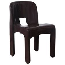 1967 Joe Colombo Universale Plastic Chair Type 4867 In Chocolate Brown Antique Dining Room Chairs Chair Plastic Chair