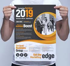 Make your own posters in minutes with piktochart's online poster maker. Marketing Seminar Poster Template Psd Ai Vector Brandpacks