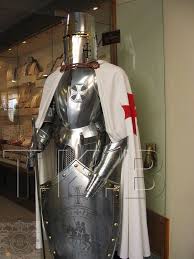 Rare Medieval Knight Suit Of Templar Armor W Sword Combat Full Body Armour Armor Shields Suit Of Armor Knight Armor Body Armor Suits