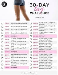 Choose Your 30 Day Workout Challenge 20 Infographics Cardio Challenge 30 Day Leg Challenge 30 Day Leg