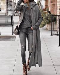 Outfit Idea 2019 Outfits With Grey Cardigan Fashion Casual Fashion