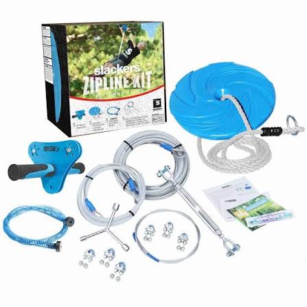 Slackers 70 ft Hawk Zipline Kit with Spring Brake - PlaysetParts.com