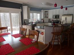 Pin By Kim Selle On Colorful Rooms Red Kitchen Black Kitchen Decor Red Kitchen Accessories