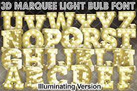Download this free picture about light bulb on from pixabay's vast library of public domain images and videos. 3d Marquee Bulb Font Illuminating Graphic By V Design Creator Creative Fabrica In 2020 Light Bulb Font Marquee Lights Brochure Design Template