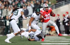 Ohio State Buckeyes Treveyon Henderson 32 Editorial Stock Photo