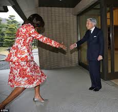 Officially empire of greater japan or greater japanese empire; Michelle Obama Towers Over Japanese Emperor Akihito While He Smiles Awkwardly Daily Mail Online