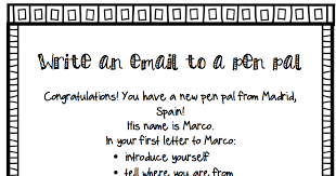 Get Your Novice Mids Started Writing Letters With This Simulated Pen Pal Activity Includes Instructions And An Example P Writing Center Writing Start Writing