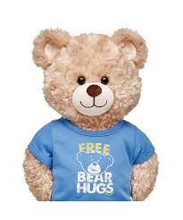 Light Blue Life Is Good Free Bears Hugs T Shirt Build A Bear Bear Custom Teddy Bear Build A Bear