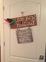 Lost Boys Hideout Door Sign Peter Pan Etsy Peter Pan Nursery Peter Pan Decor Disney Cruise Door Decorations