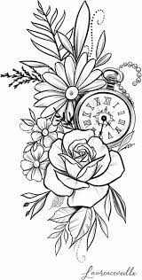 Per personalizzare il nostro tattoo possiamo. Pin By Deborah Fazio On SapraÑždny Clock Tattoo Design Floral Tattoo Design Clock Tattoo