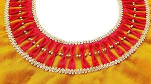 Easy And Simple Latest Paithani Silk Saree Blouse Back Neck Dori Design Youtube Very simple and easy blouse back neck lace design|cutting and stitching back neck. easy and simple latest paithani silk saree blouse back neck dori design