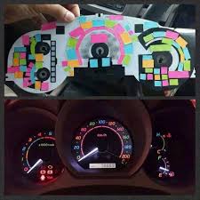 Post It S To Light Up Car Dash Girly Car Car Hacks Car Mods