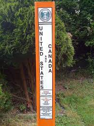 The latter category includes borders defined by boundary markers such as stones and walls.5 international. Canada Usa Border Marker English Border Canada Markers