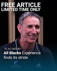 Then and Now… Great to have @allblacks legend and former captain Gary  Whetton AB #827 visit @experienceallblacks and share his journey into the  black jersey 🖤 with our manuhiri . Come on