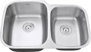 Check out our reviews of the top picks on the market right now and the learn more about our process here. 32 Inch Undermount 60 40 Double Bowl 16 Gauge Stainless Steel Kitchen Sink Ruvati Usa