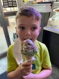 Enjoyed seeing the Graci menfolk today! First up was Tony Graci for a  haircut for my son at Tony's Barber Shop, and then back again tonight for  some ice cream with Charlie