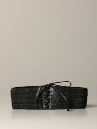 Liu Jo Band Belt With Criss Cross Belt Liu Jo Women Black Belt Liu Jo Fa0435t0300 Giglio Com